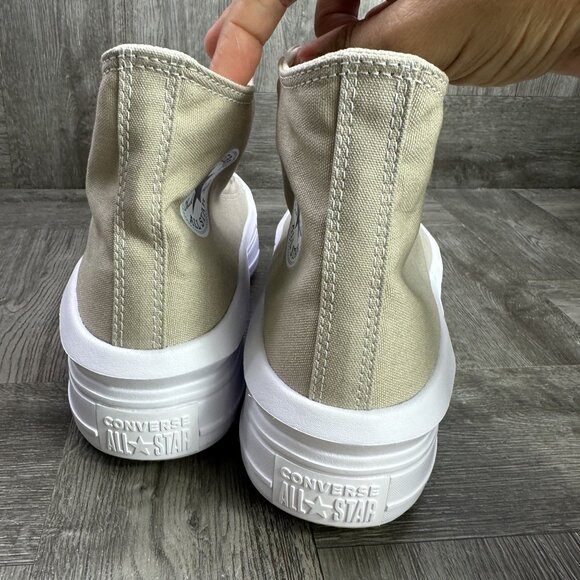 Converse Move Hi Women's size 10 Khaki Hightop Canvas Shoes - Picture 5 of 7